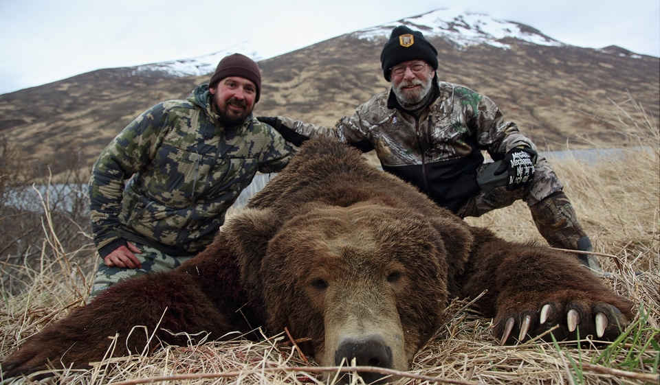 Large bear photo taken on an Arctic North Guides hunt.